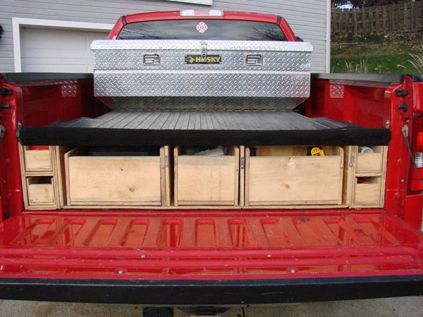 DIY Truck Bed Storage Plans
 Bedroom Endearing Truck Bed Storage