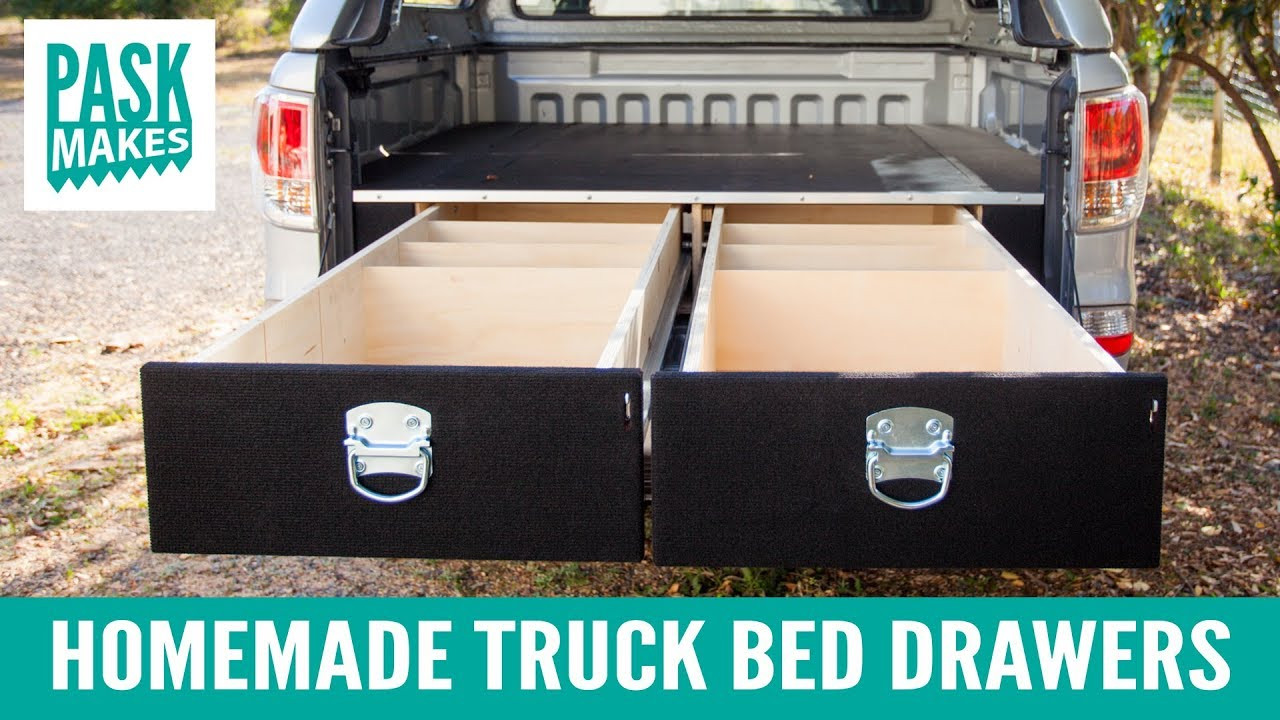 DIY Truck Bed Storage Plans
 Homemade Truck Bed Drawers