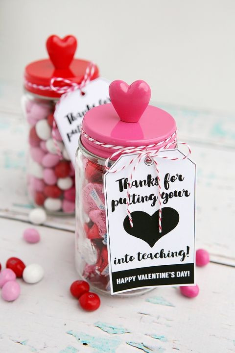 DIY Valentines Gift For Teachers
 Thanks For Putting Your Heart Into Teaching