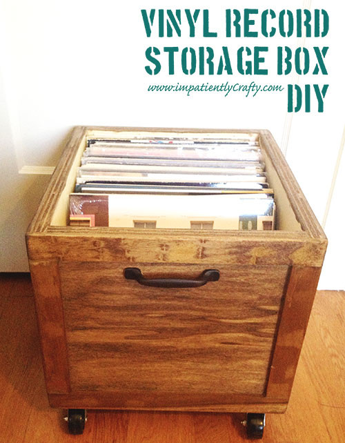 DIY Vinyl Record Storage Plans
 DIY LP Record Storage Box ON WHEELS