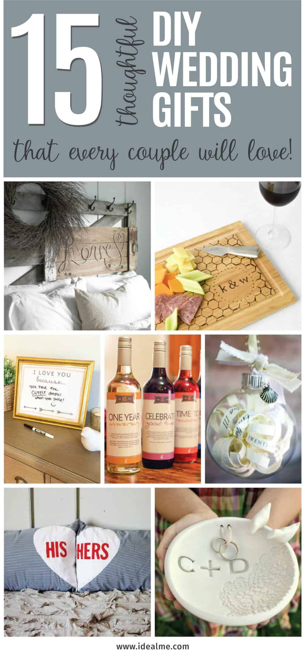 DIY Wedding Gift
 15 Thoughtful DIY Wedding Gifts that Every Couple Will