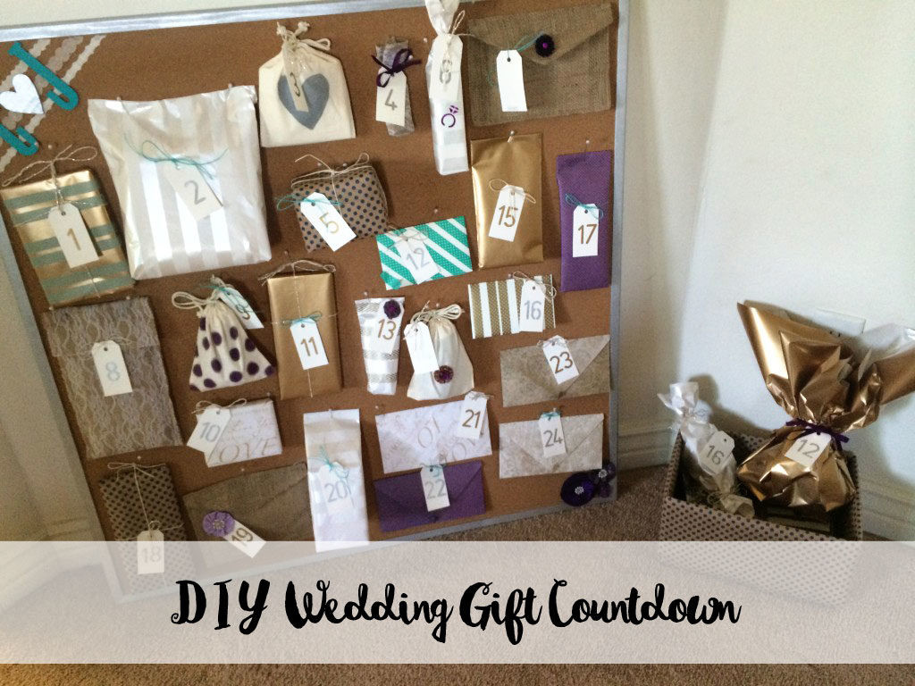 DIY Wedding Gift
 Wedding Gift Countdown a Thoughtful Gift from My