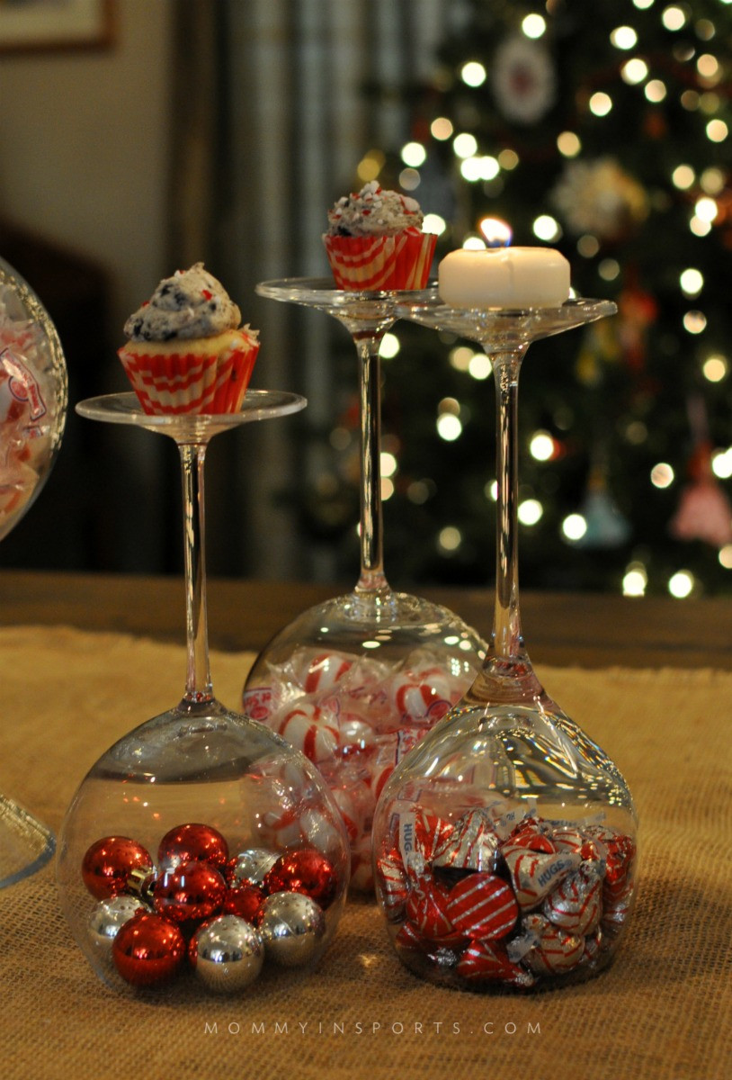 DIY Wine Glass Decorations
 5 Simple DIY Holiday Centerpieces Mommy in Sports