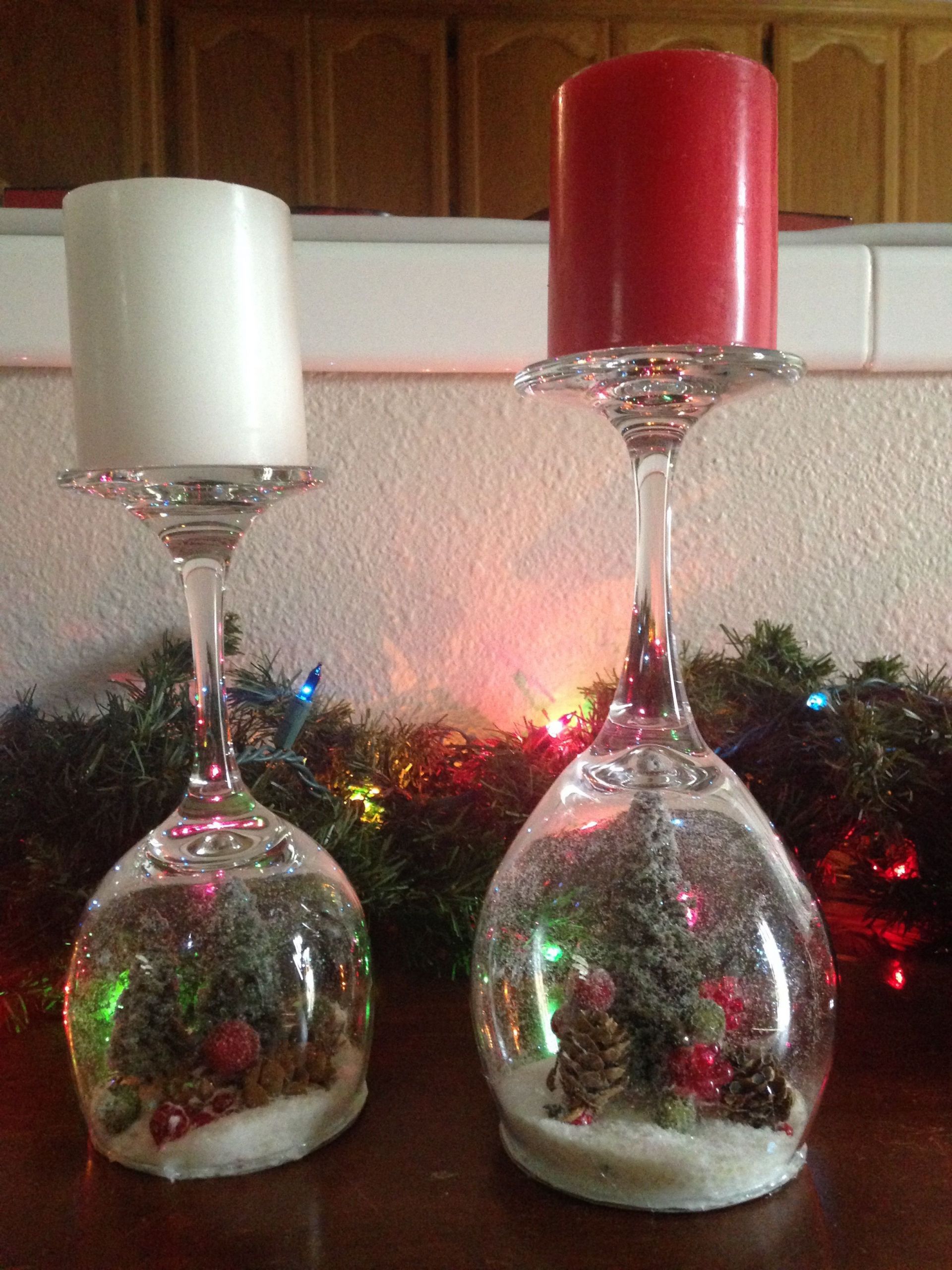 DIY Wine Glass Decorations
 DIY Wine Glass Snow Globes