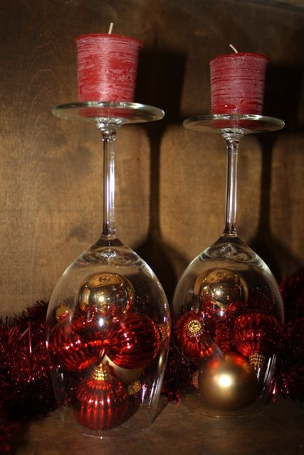 DIY Wine Glass Decorations
 Wine glass decorations DIY Christmas Decorating