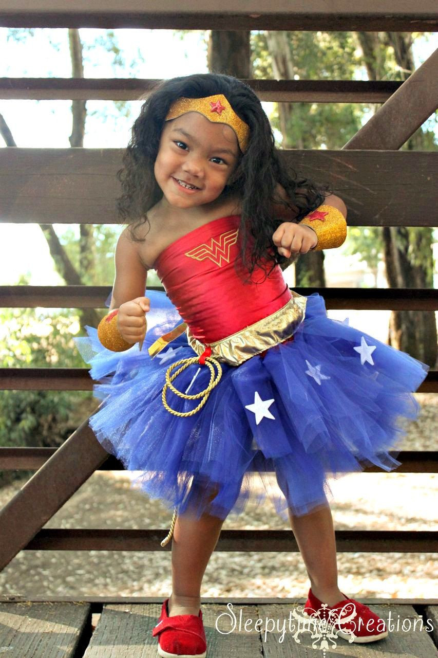 DIY Wonder Woman Costume For Kids
 never to early to be Wonder Woman