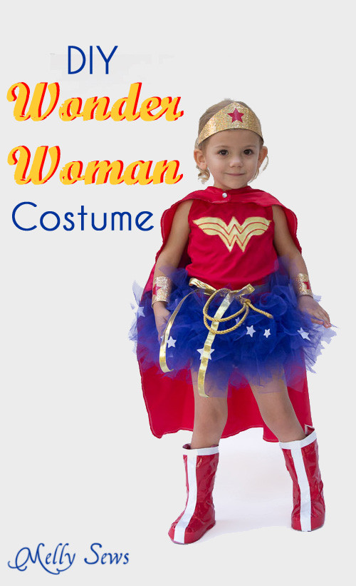 DIY Wonder Woman Costume For Kids
 DIY Wonder Woman Costume Make a Tutu Melly Sews