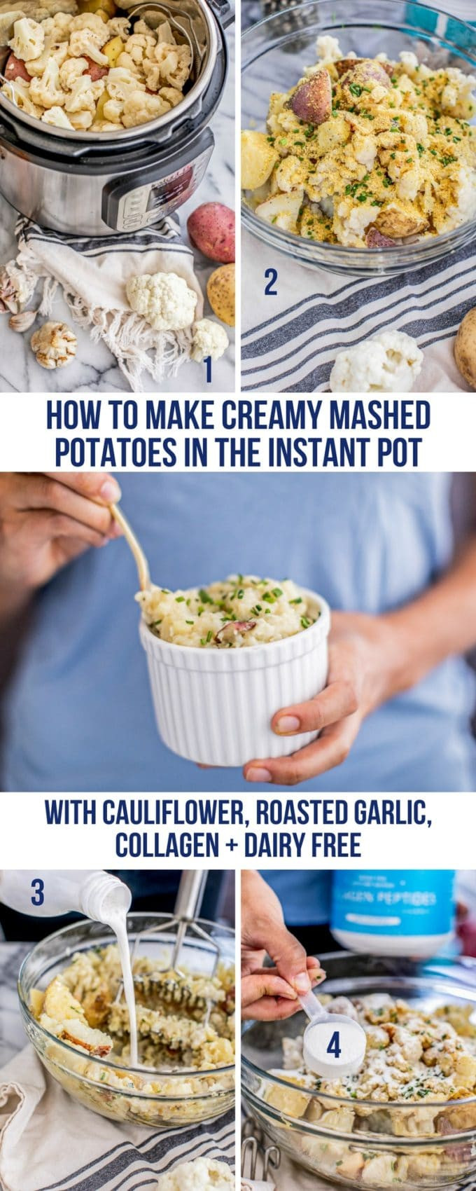 Do Mashed Potatoes Have Fiber
 Instant Pot Roasted Garlic Mashed Potatoes Dairy Free