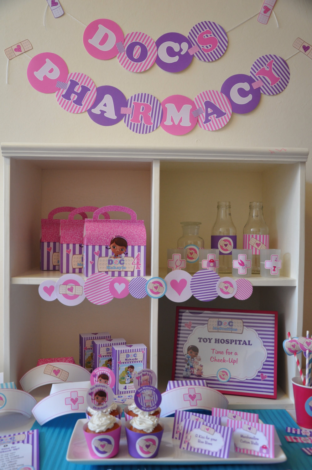 Doc Mcstuffins Birthday Party Decorations
 Doc McStuffins party decorations package PERSONALIZED Doctor
