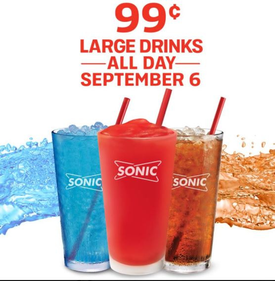 Does Sonic Have Smoothies
 Sonic Drinks just $ 99 All Day on 9 6 Saving