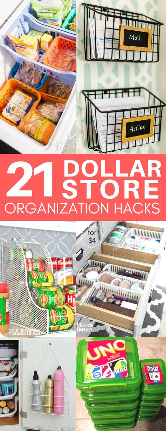 Dollar Store Kitchen Organization
 These dollar store organization ideas are exactly what I