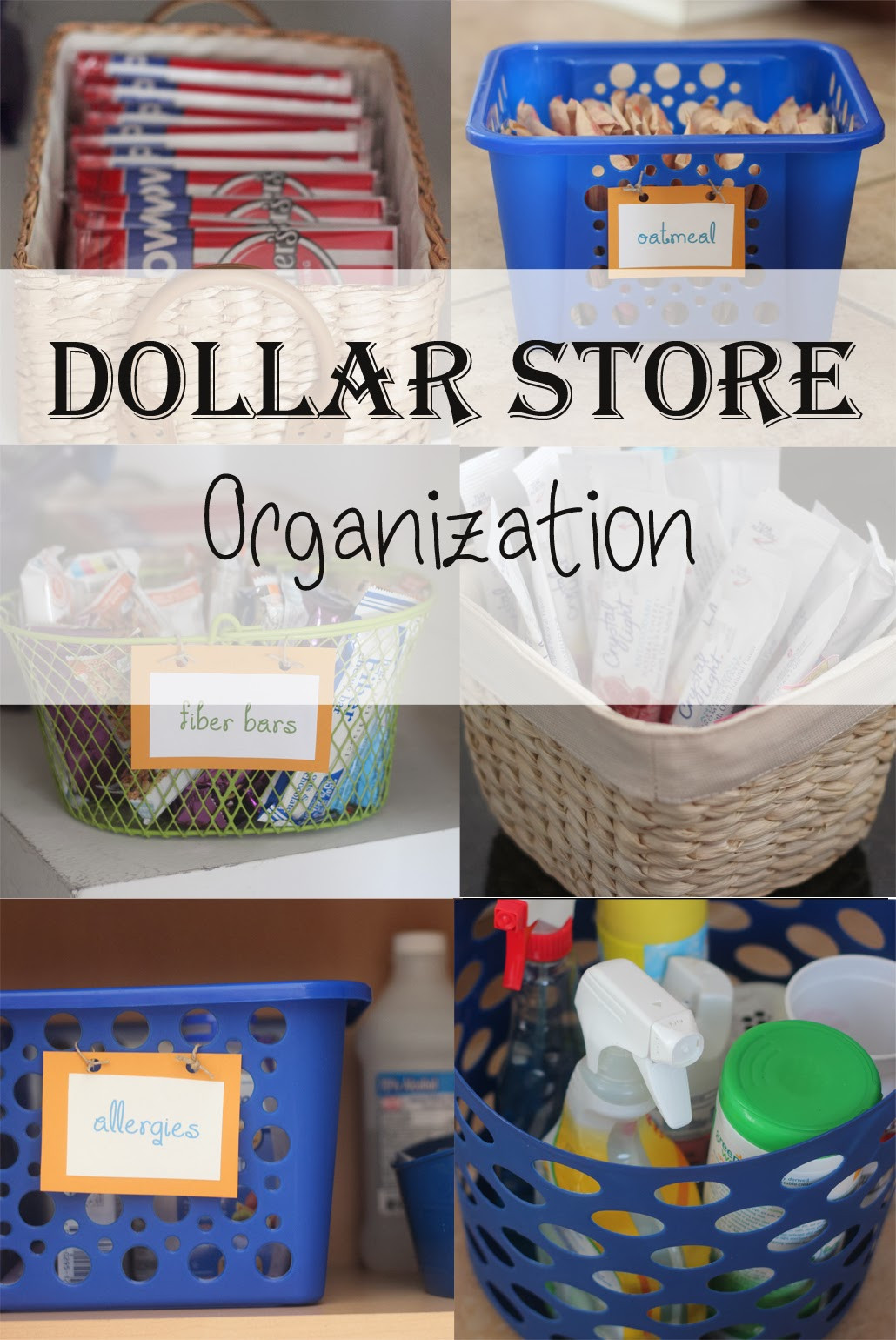 Dollar Store Kitchen Organization
 Grits & Giggles Dollar Store Organization