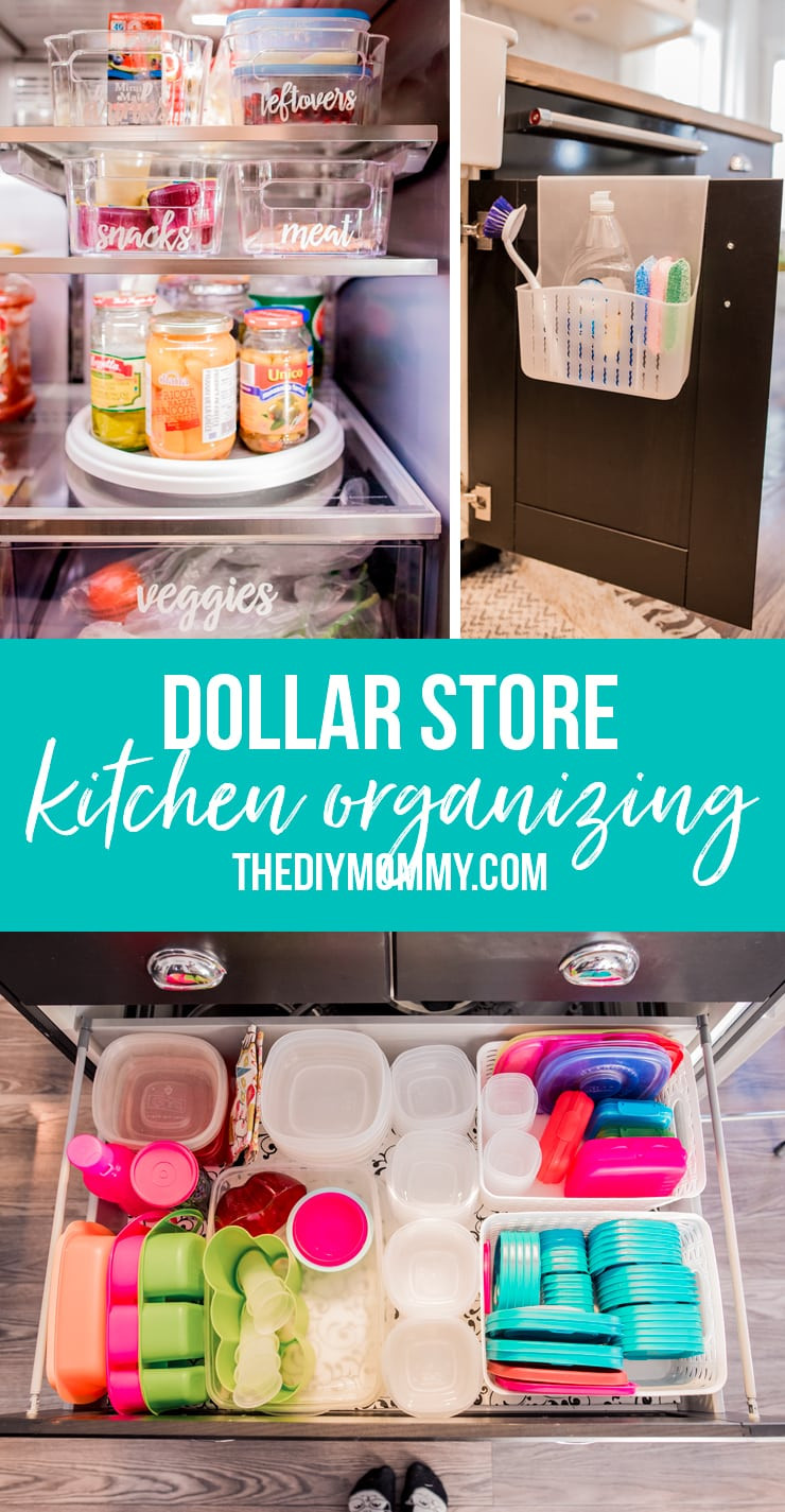 Dollar Store Kitchen Organization
 Organize Your Kitchen with these 6 Dollar Store Items