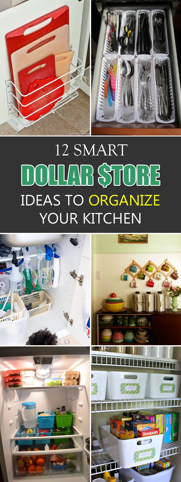 Dollar Store Kitchen Organization
 12 Smart Dollar Store Ideas To Organize Your Kitchen