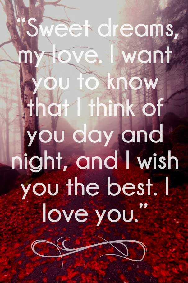 Dreaming Love Quotes
 Sweet Dreams My Love Messages for Her and Him