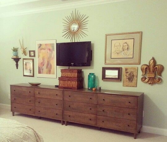 Dresser For Small Bedroom
 Interesting two identical dressers side by side If