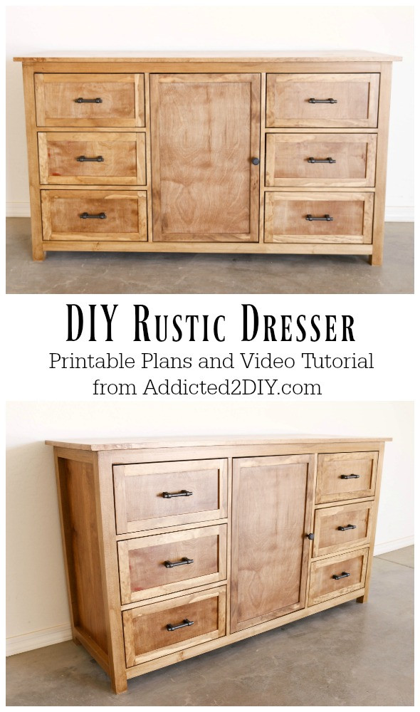 Dresser Plans DIY
 DIY Rustic Dresser w Free Building Plans Addicted 2 DIY