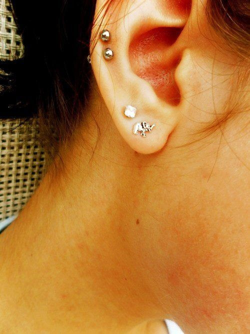 Earring In Right Ear
 25 Awesome Auricle Piercing