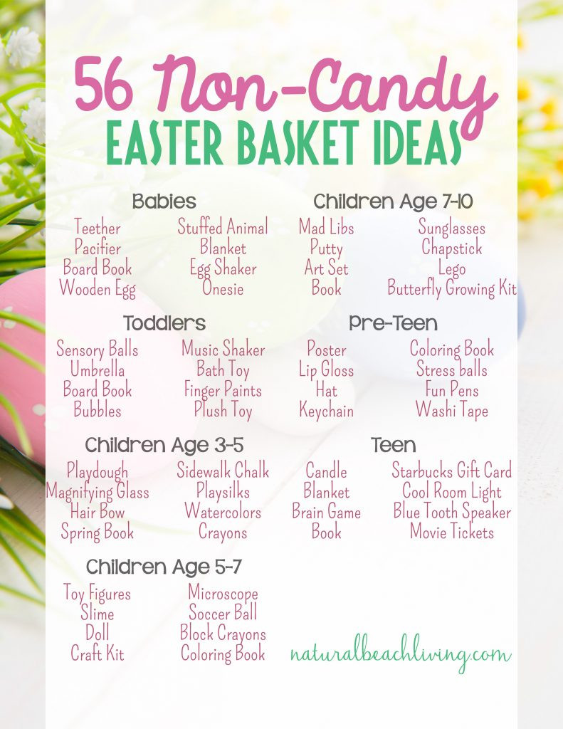 Easter Basket Ideas For Adults No Candy
 56 Non Candy Easter Basket Ideas for Kids Natural Beach
