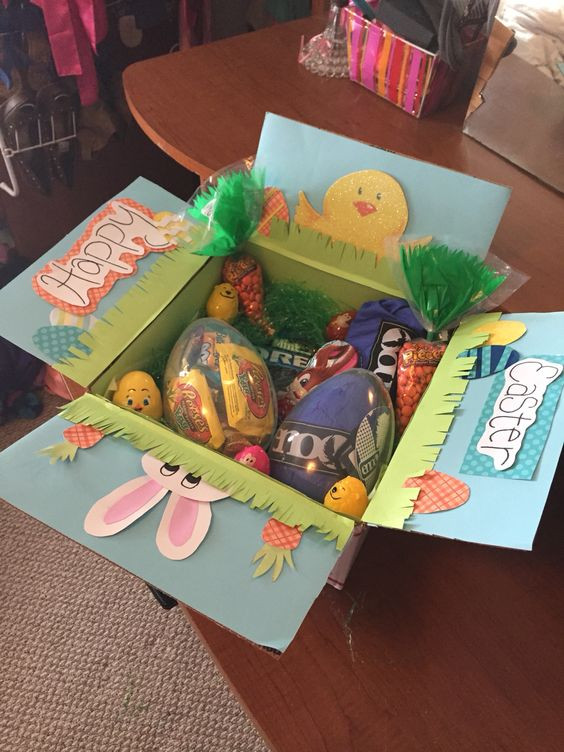 Easter Basket Ideas For Boyfriend
 Easter basket care package for army boyfriend