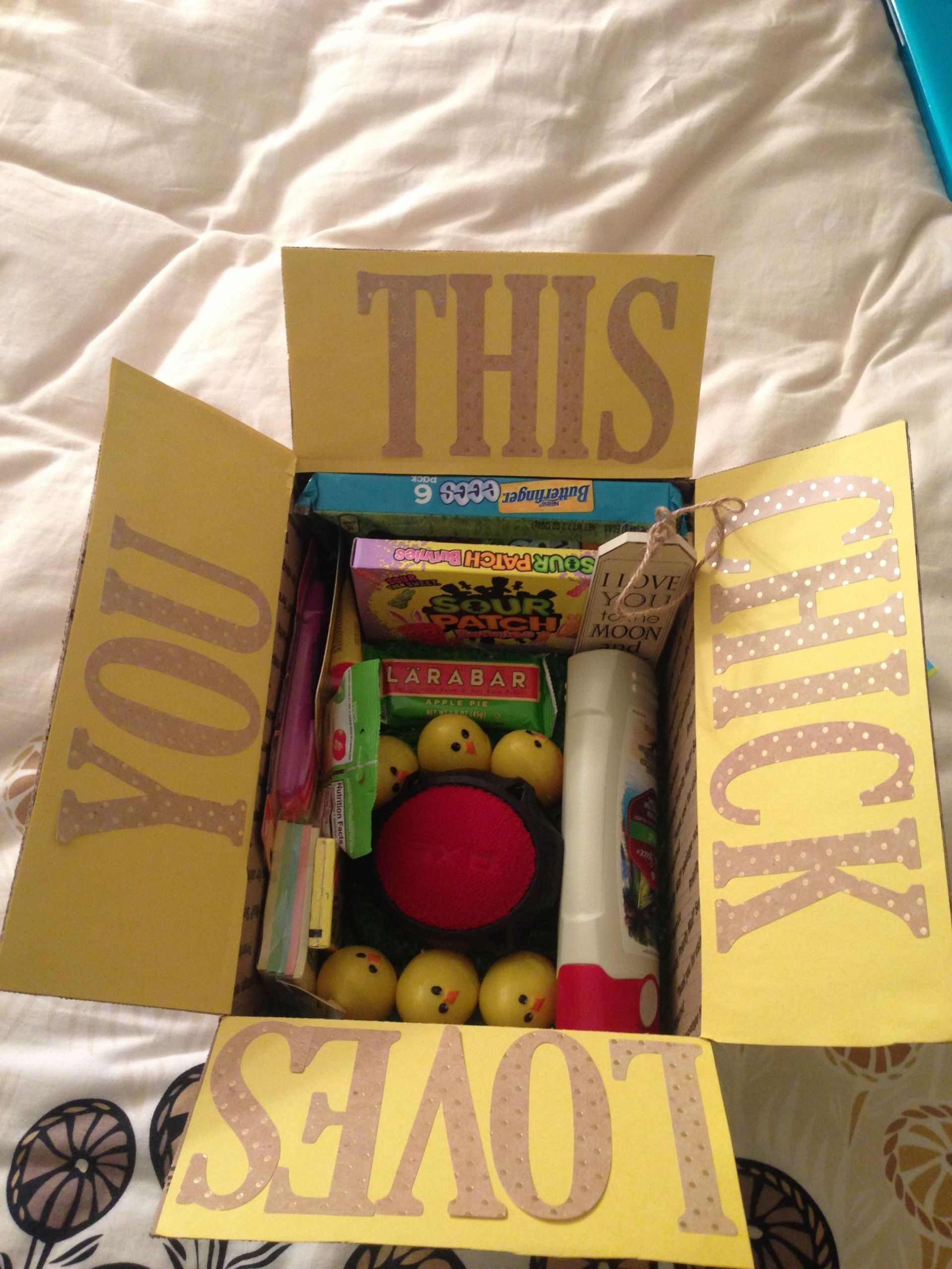 Easter Basket Ideas For Boyfriend
 Easter care package Easter Basket for boyfriend