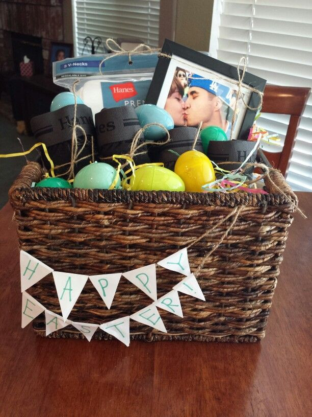 Easter Basket Ideas For Boyfriend
 Homemade Easter basket for him