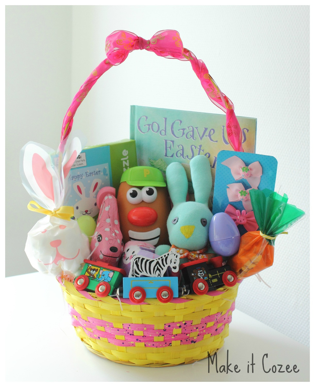 Easter Basket Ideas
 Make it Cozee Toddler Easter Basket