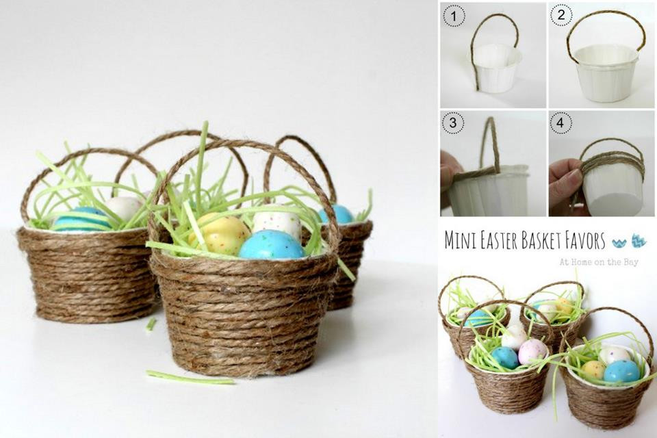 Easter Baskets Diy
 DIY Mini Easter Basket DIY Projects