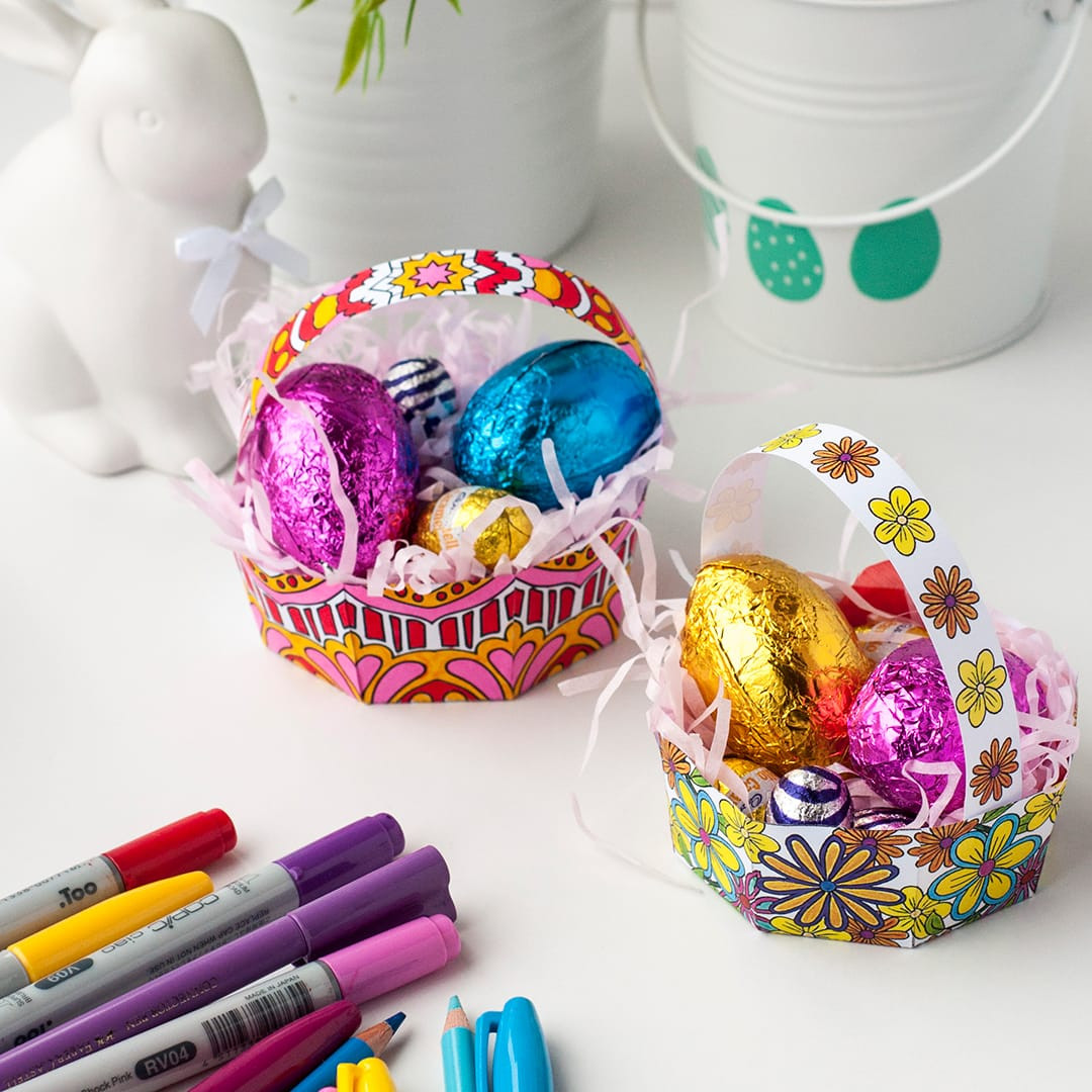 Easter Baskets Diy
 DIY Easter Egg Basket Templates