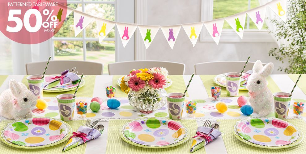 Easter Bday Party Ideas
 Eggstravaganza Easter Party Supplies Party City