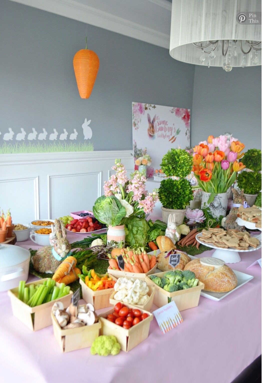Easter Brunch Party Ideas
 Some Bunny Is e Love this Look closely rabbit made out