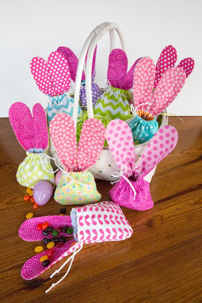 Easter Bunny Gifts
 Bunny Ears" Jelly Bean Drawstring Bags Easter Gift bags