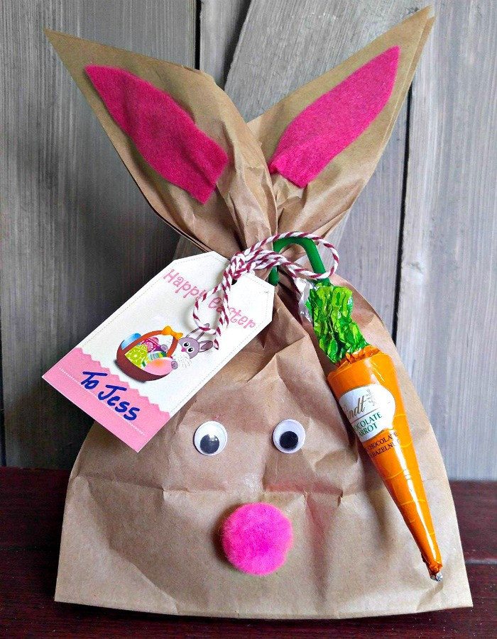 Easter Bunny Gifts
 Easter Bunny Gift Bag with a Free Gift Tag Printable