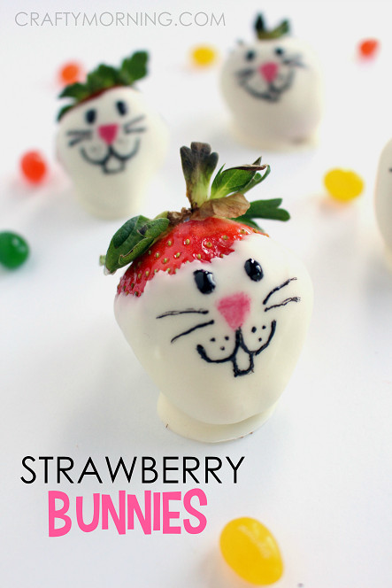 Easter Bunny Ideas For Easter Morning
 White Chocolate Strawberry Bunnies Crafty Morning