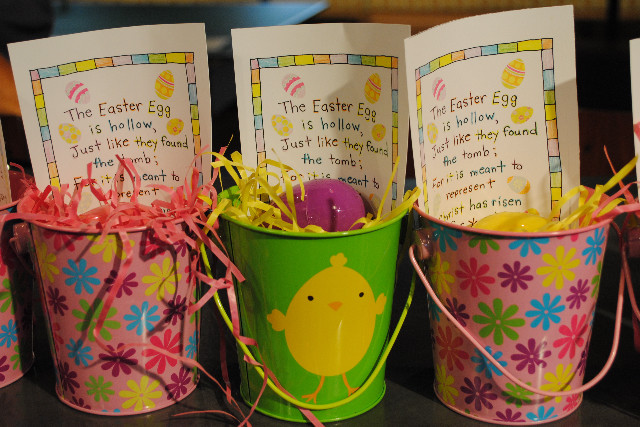 Easter Church Party Ideas
 Easter Party Favor Empty Egg Pails Happy Home Fairy