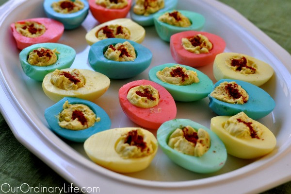 Easter Colored Deviled Eggs
 Easter Colored Deviled Eggs Our Ordinary Life