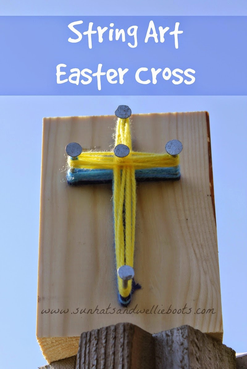Easter Crafts For Church
 Sun Hats & Wellie Boots Simple String Art Weaving an