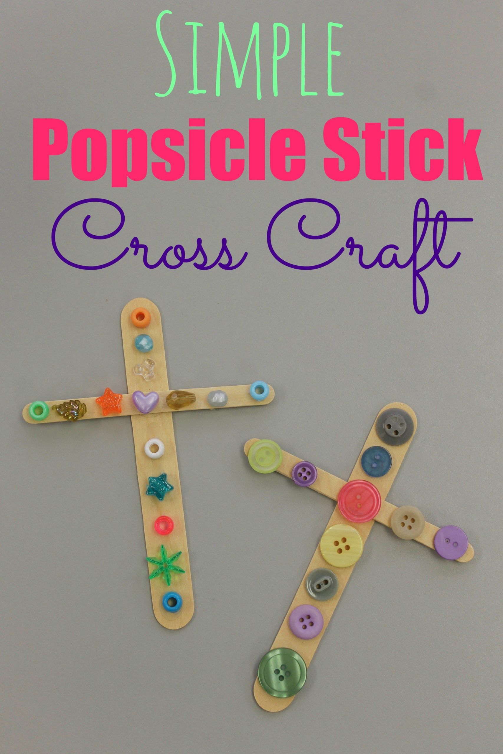 Easter Crafts For Sunday School Preschoolers
 Simple Cross Craft Easter Spring