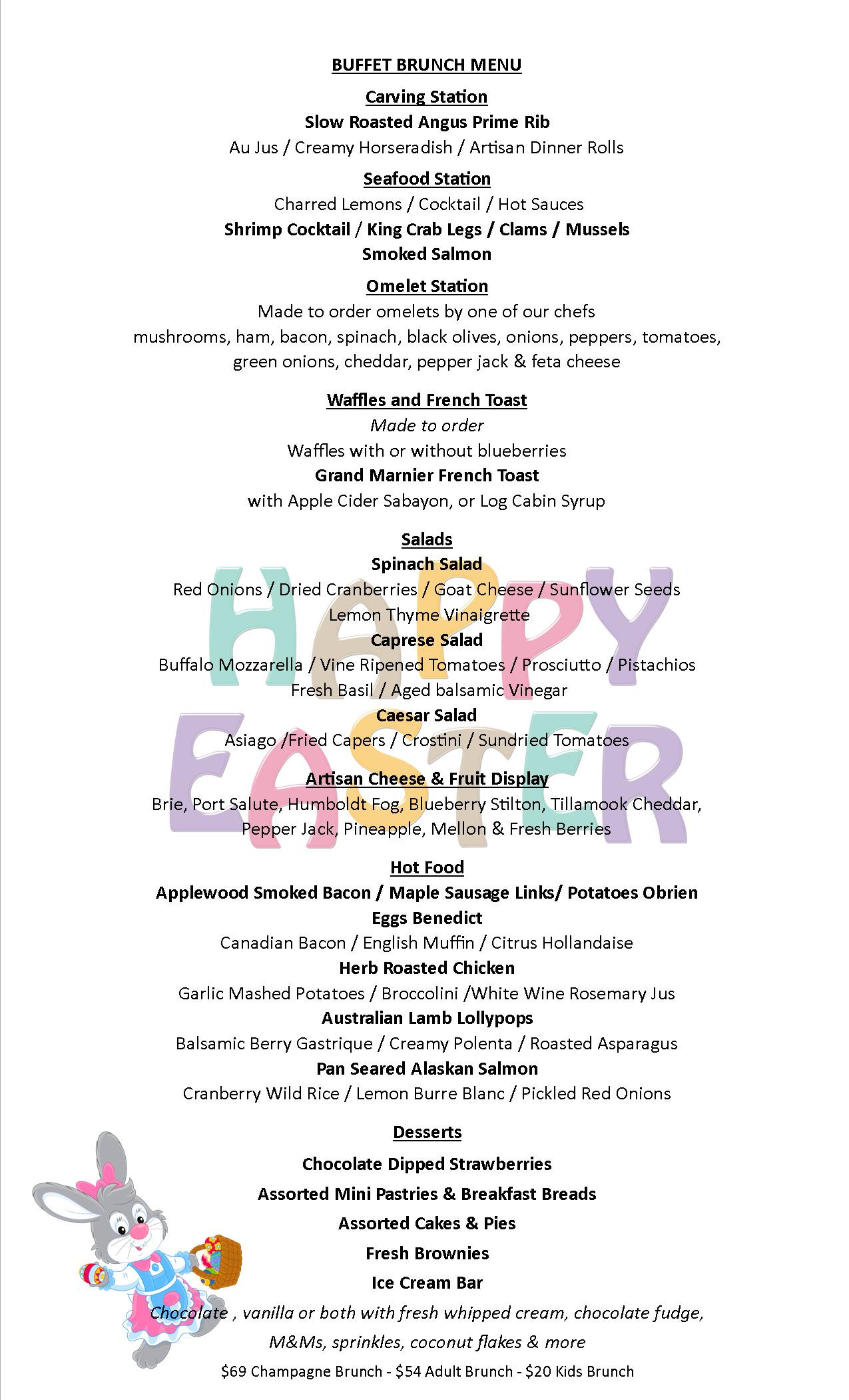Easter Dinner Buffalo Ny
 Easter Brunch on the Lake at the Riva Grill