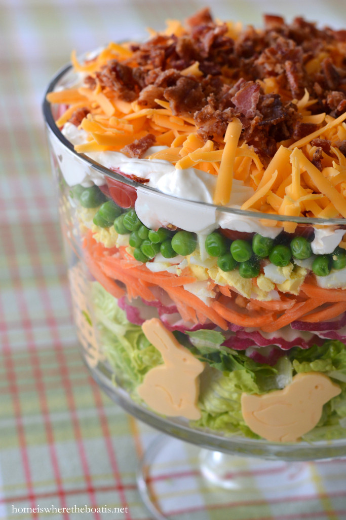 Easter Dinner Salads
 Layered Spring Salad for Easter – Home is Where the Boat Is