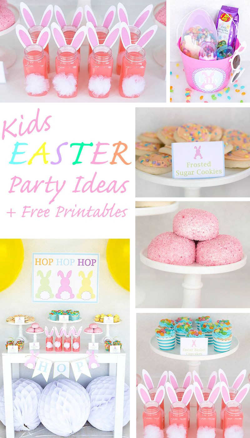 Easter Entertaining &amp; Party Ideas
 Kids Easter Party Ideas FREE Printables Kids Easter