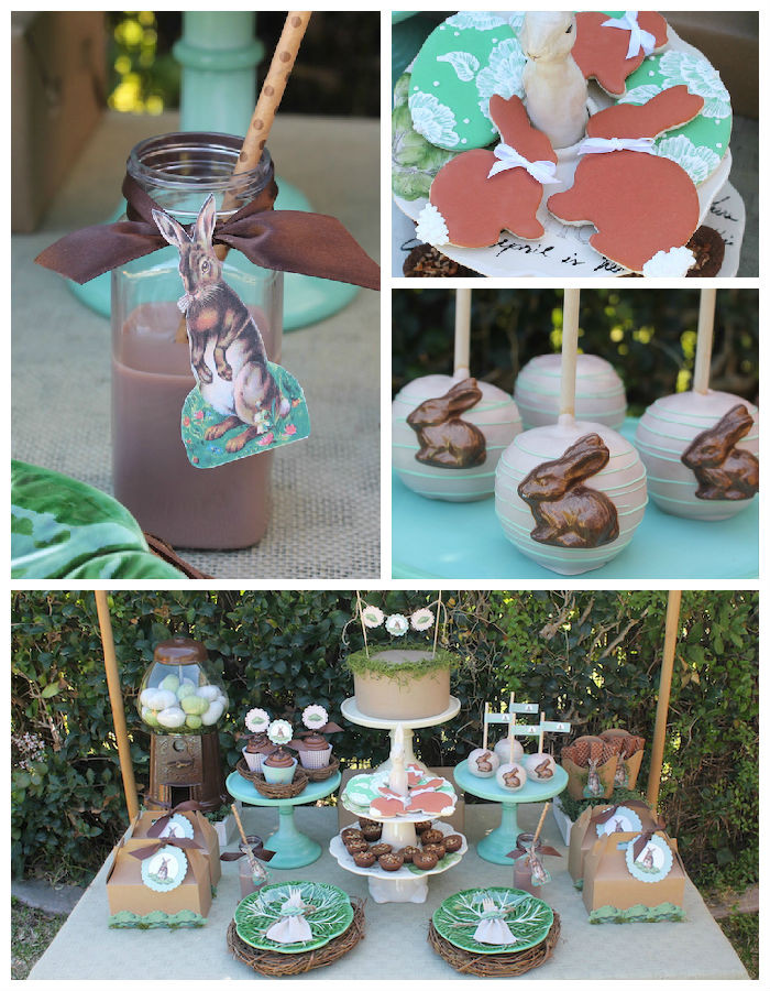 Easter Entertaining &amp; Party Ideas
 Kara s Party Ideas Vintage Easter Party