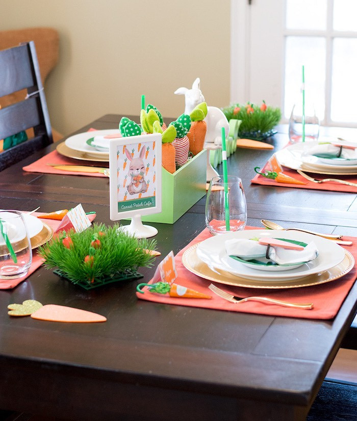 Easter Entertaining &amp; Party Ideas
 Kara s Party Ideas Carrot Patch Easter Party with FREE