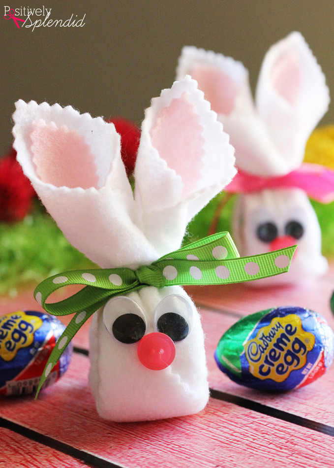 Easter Party Craft Ideas
 Easter Craft Idea Cadbury Creme Egg Bunnies