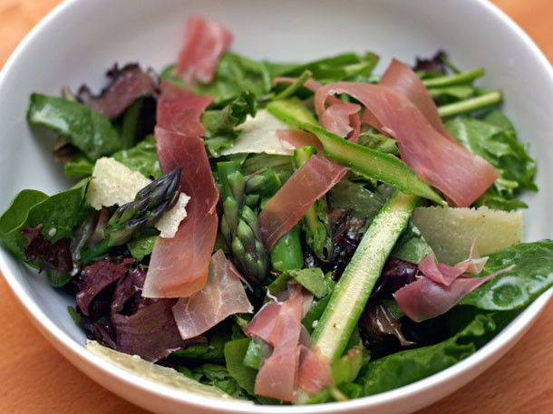 Easter Salads Food Network
 Dinner Tonight Shaved Asparagus Pea and Prosciutto