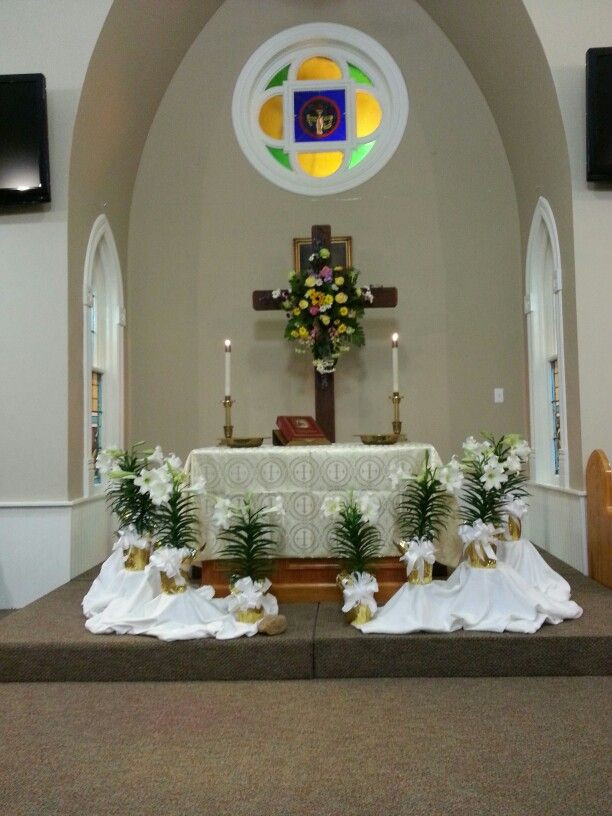 Easter Service Ideas For Small Churches
 Easter Sunday Culbertson Chapel UMC Altar