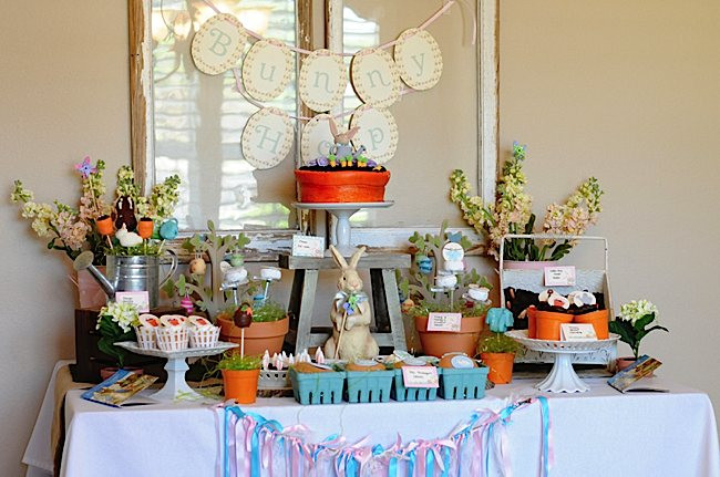 Easter Theme Party Ideas
 Kara s Party Ideas Easter Peter Rabbit Party Ideas