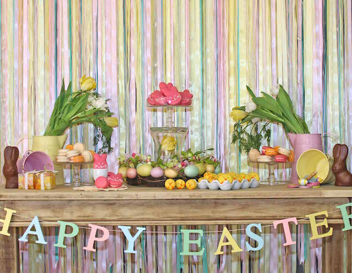 Easter Themed Party
 Kara s Party Ideas Colorful Easter Themed Party