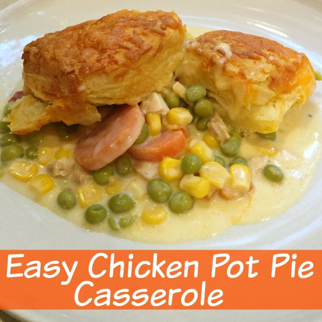 Easy Chicken Pot Pie Casserole
 Easy Chicken Pot Pie Casserole