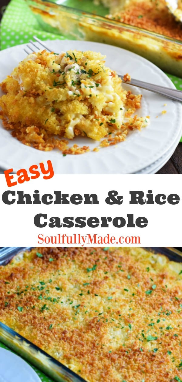 Easy Chicken Rice Casserole
 Easy Chicken and Rice Casserole